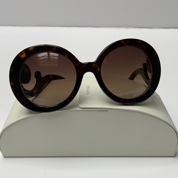 Prada Baroque Tortoise Swirl Round Sunglasses main image 5